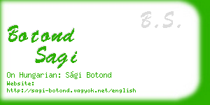 botond sagi business card