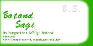 botond sagi business card